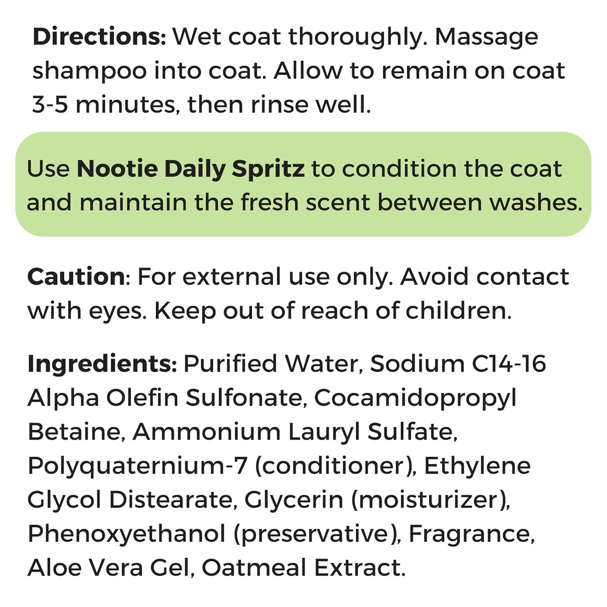 Nootie Soothing Aloe & Oatmeal Shampoo – Cucumber Melon (1 Gallon / 3.78 Litres)