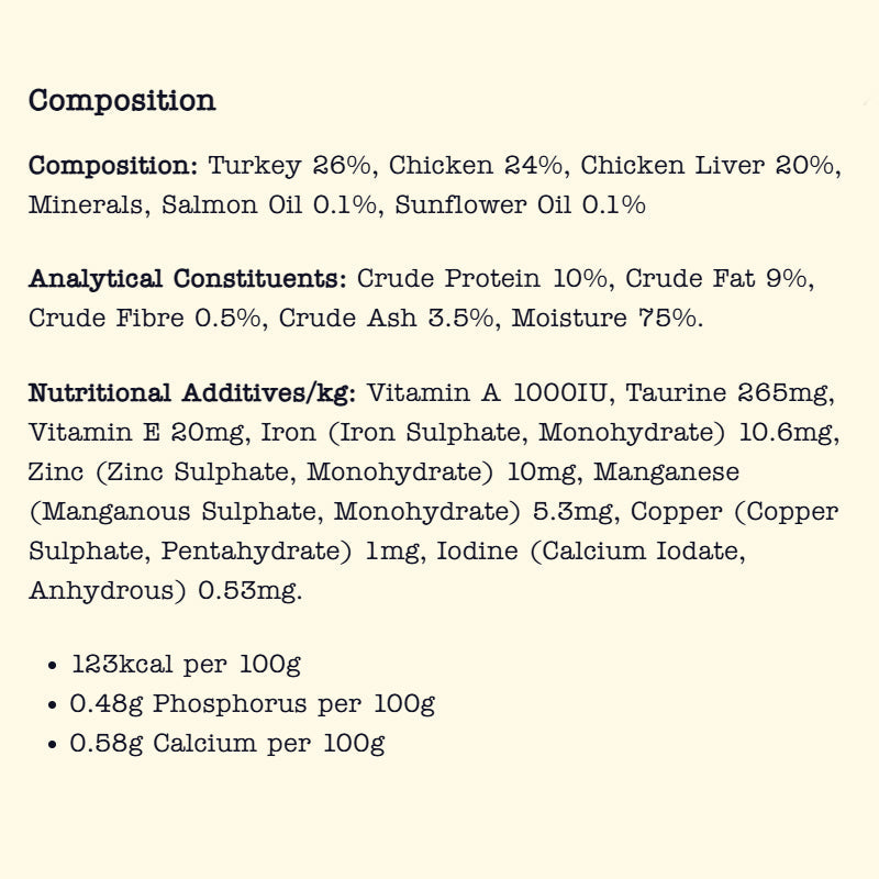 Little Big Paw Gourmet Tender Turkey Mousse