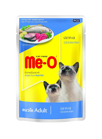 ME-O Adult Cat Wet Food Ocean Fish in Jelly 80g (Pack of 6)