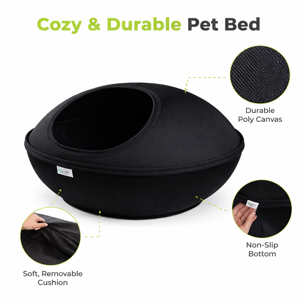NutraPet Space Shuttle Pod Bed – Black