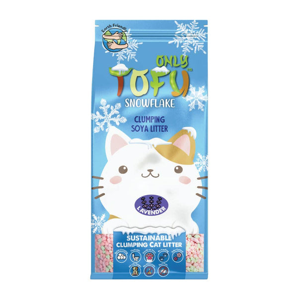 Nutrapet Tofu Snowflake Clumping Cat Litter – Lavender (7 Litres)