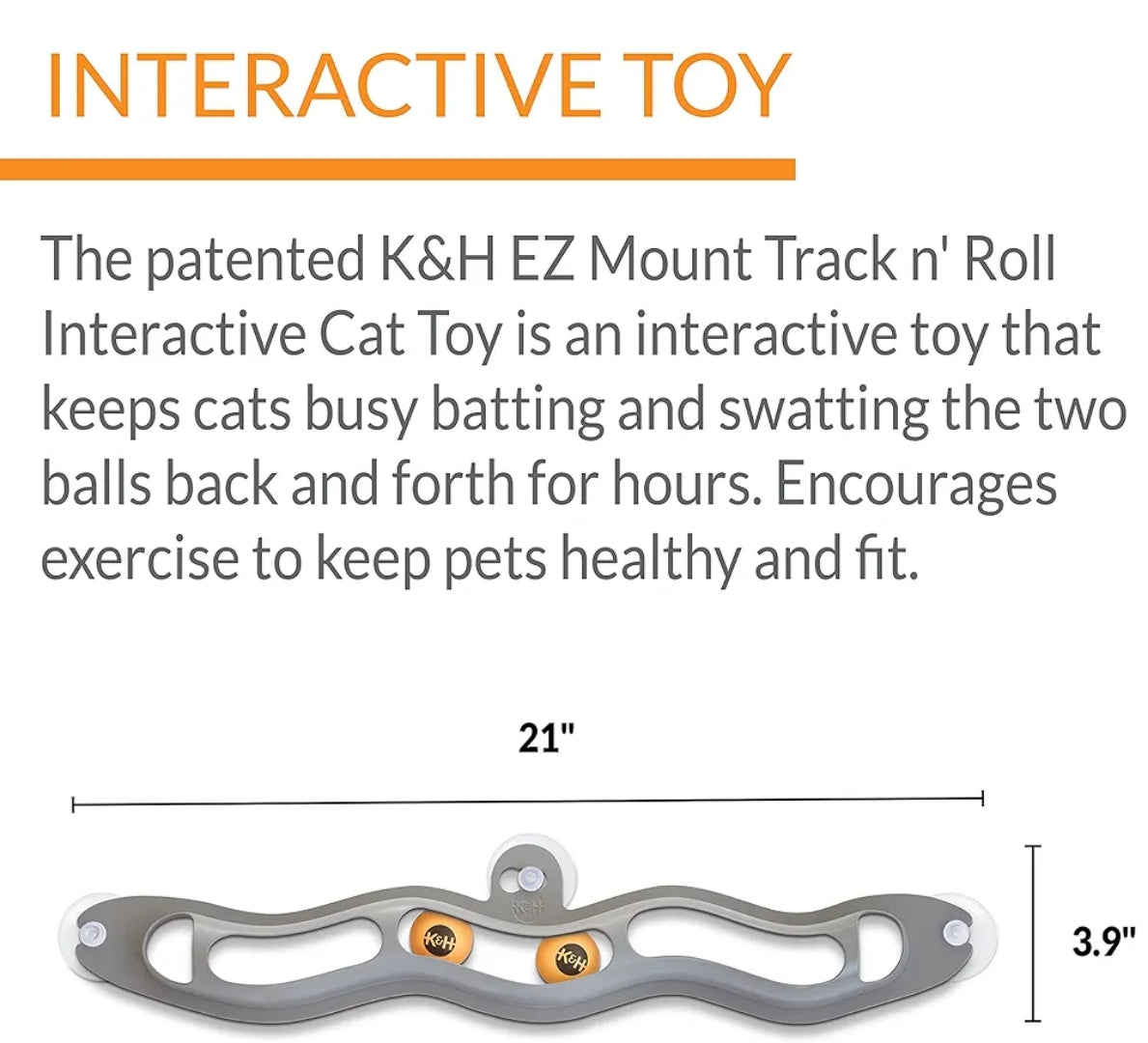 K&H EZ Mount Track n' Roll Cat Toy