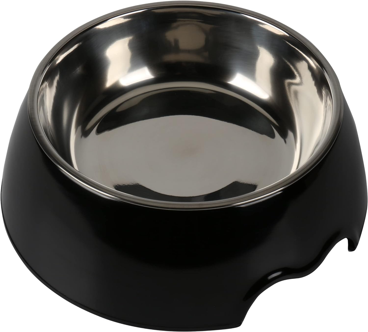 Nutrapet Melamine Round Bowl – Black (Large)