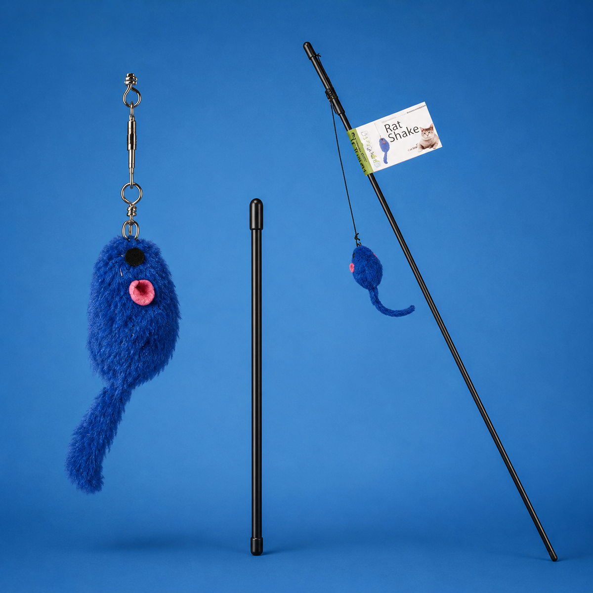 Nutrapet Rat Shake Cat Wand Cat Toy