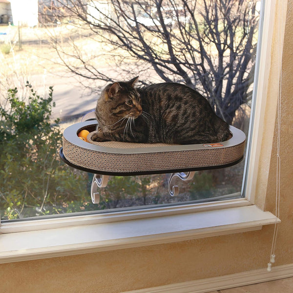 K&H Universal Mount Kitty Sill with Cardboard Track – 14 x 24 Inches