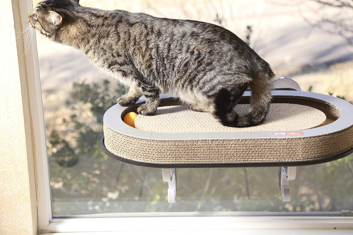 K&H Universal Mount Kitty Sill with Cardboard Track – 14 x 24 Inches