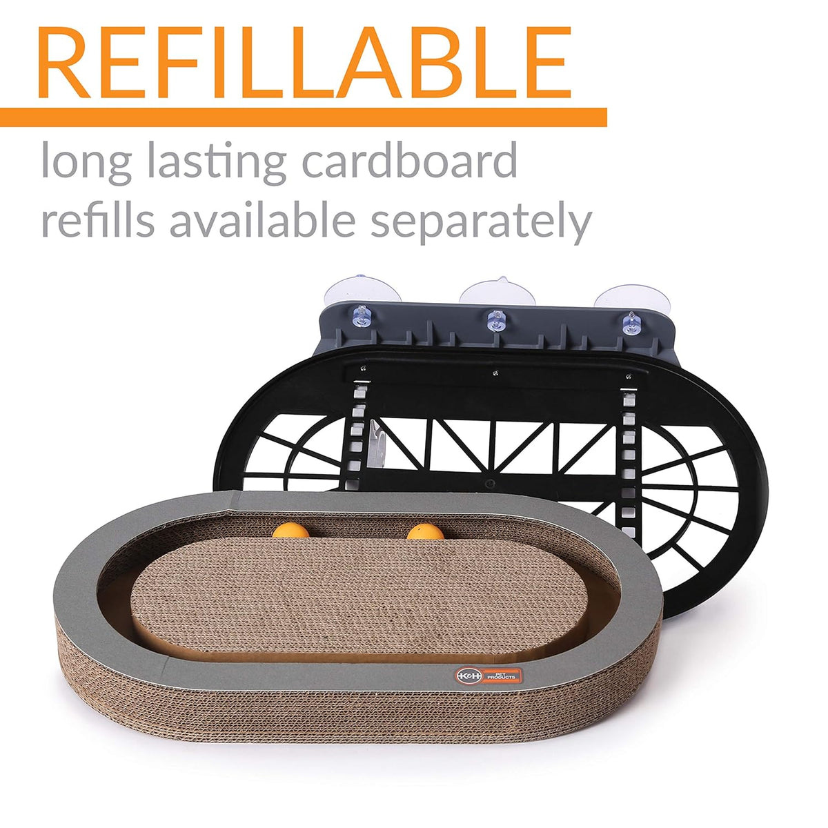 K&H Universal Mount Kitty Sill with Cardboard Track – 14 x 24 Inches