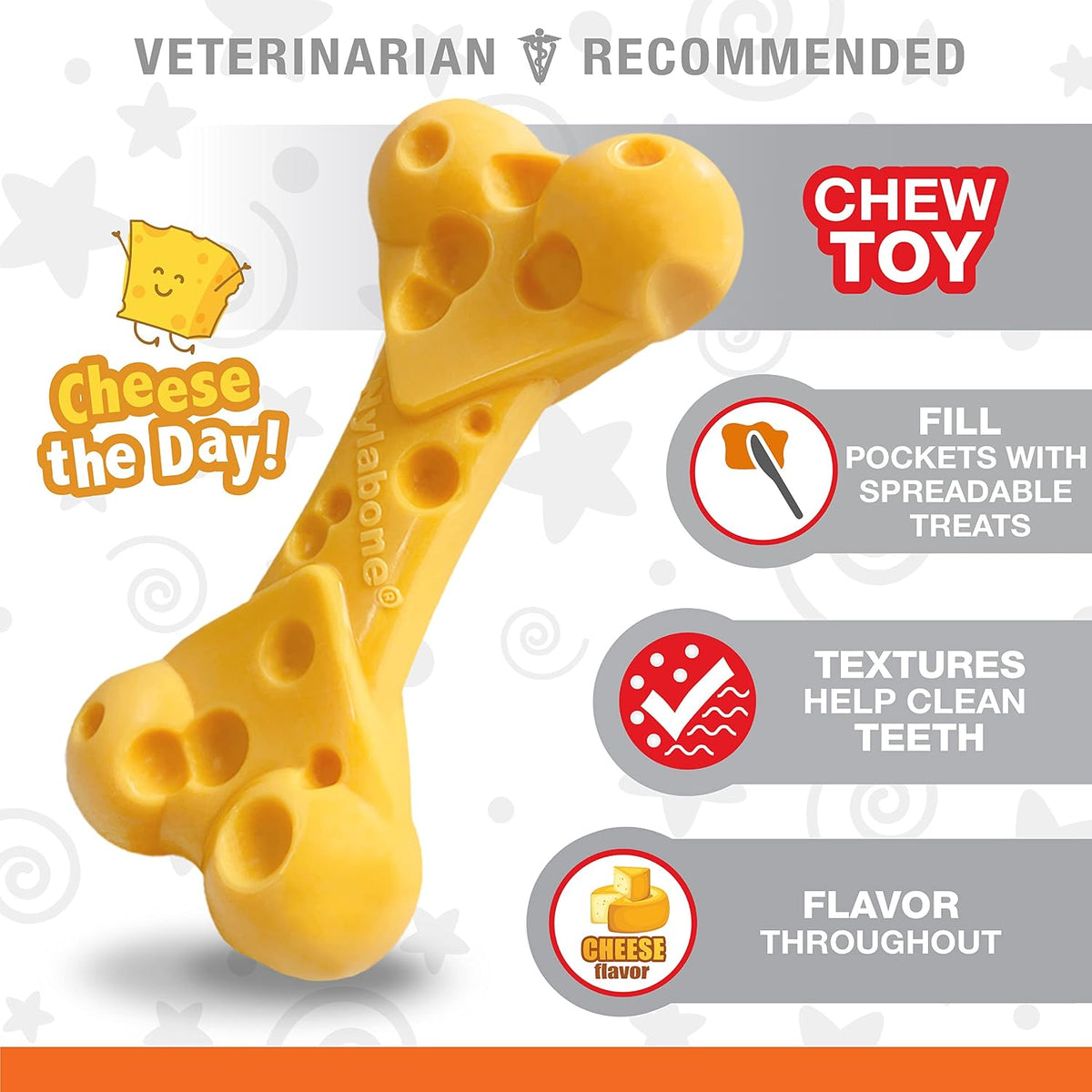 Nylabone DuraChew Cheese Bone – Large