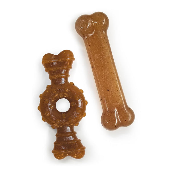 Nylabone Puppy Twin Pack Ring Flexi Combo Wolf