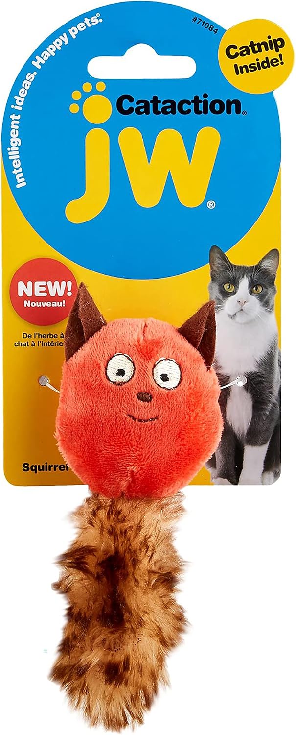 Petmate JW CatAction Catnip Squirrel Cat Toy