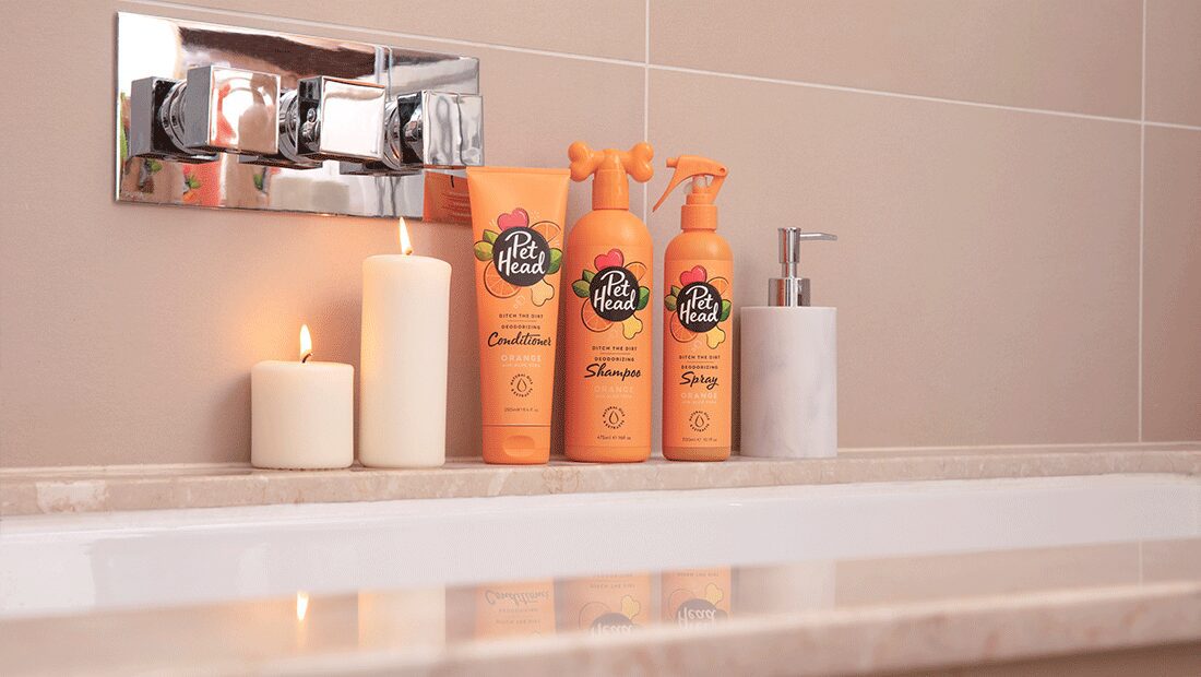 Pet Head Ditch The Dirt Deodorizing Dog Conditioner | Charcoal & Orange Oil | Odour Neutralising | Vegan & Cruelty-Free | 250ml
