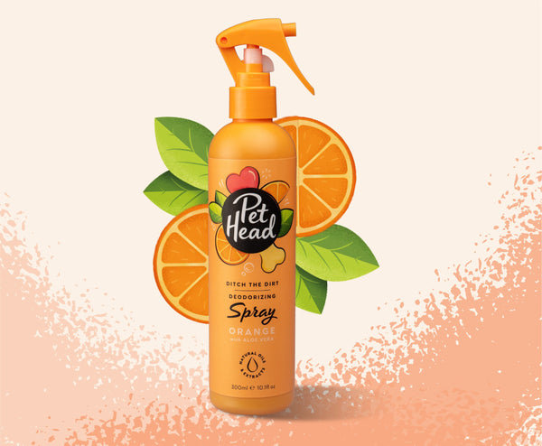 Pet Head Ditch The Dirt Deodorizing Dog Spray | No-Rinse | Charcoal & Orange Oil | Odour Neutralising | Vegan & Cruelty-Free | 300ml