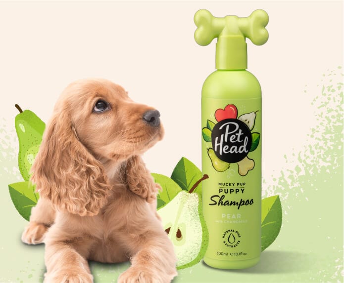 Pet Head Mucky Pup Puppy Shampoo for Sensitive Skin – Prickly Pear & Rosehip Oil | Pear Scent | Vegan & Cruelty-Free | 300ml