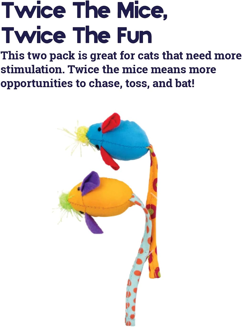 Petstages Twice Mice Cat Toy