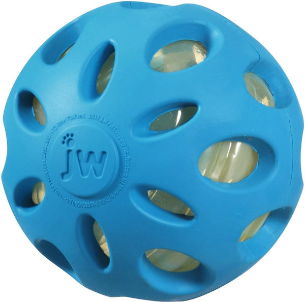 Petmate JW Crackle Heads Crackle Ball Dog Toy – Small
