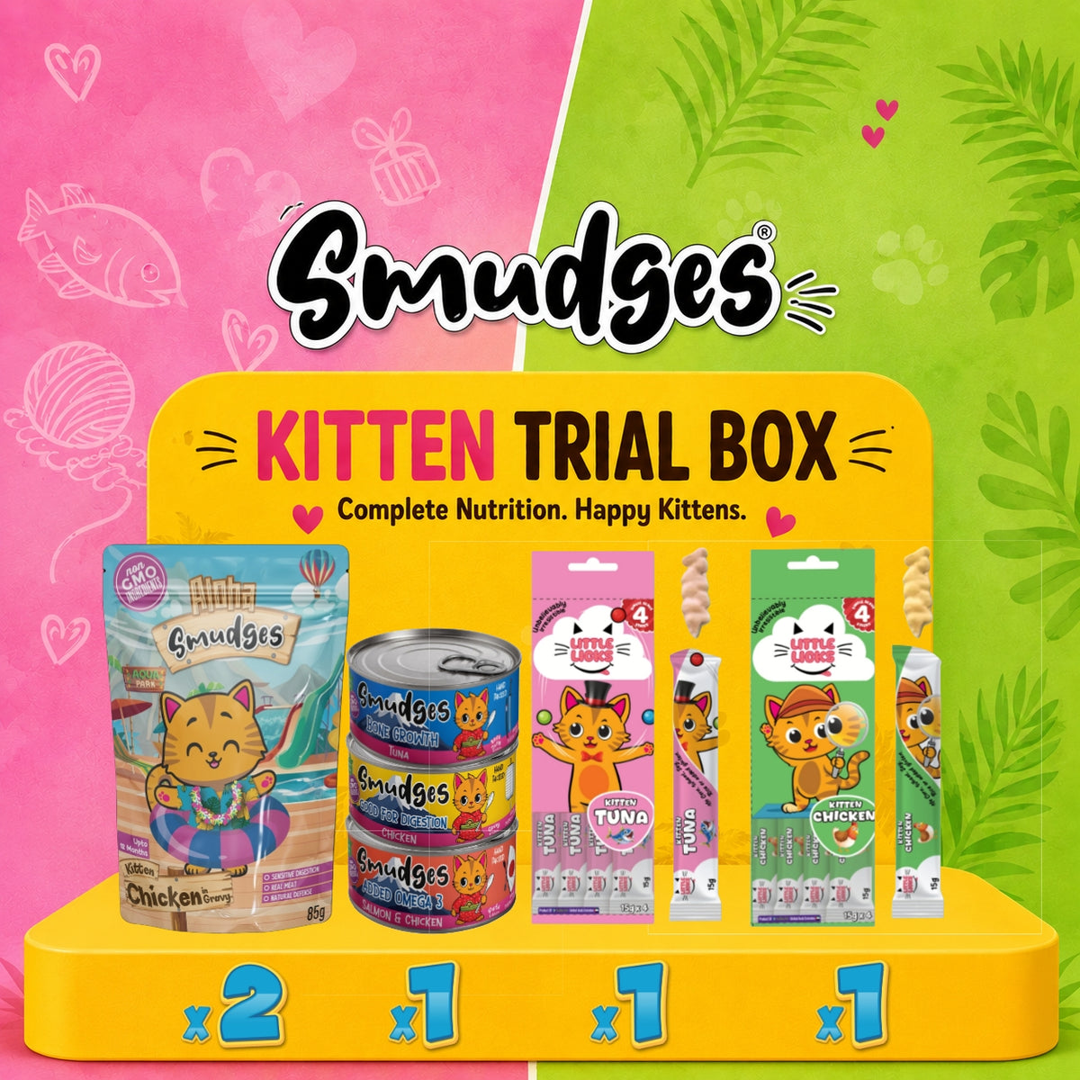 Smudges Kitten Starter Trial Box
