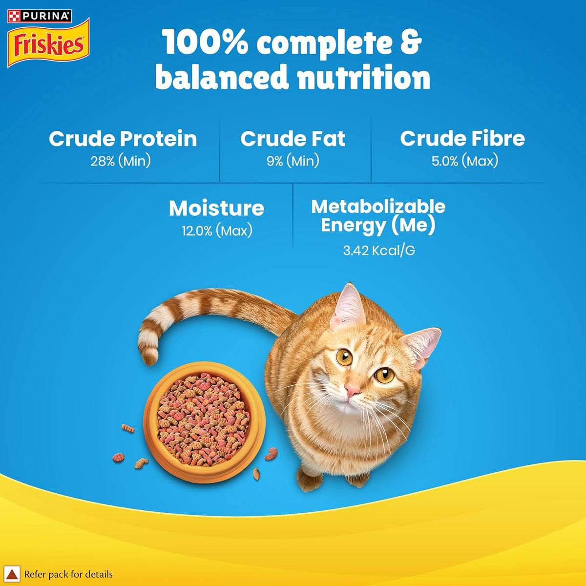 Purina Friskies Seafood Sensations Adult Dry Cat Food with Tuna, Salmon, Snapper, Crab & Shrimp Flavours 6kg