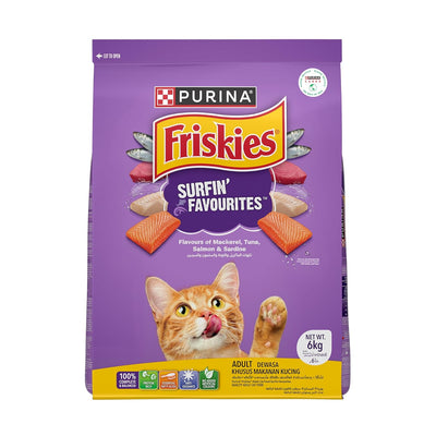 Friskies Surfin Favourites Adult Cat Dry Food