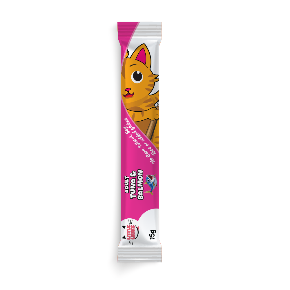Smudges Little Licks Tuna & Salmon Creamy Bisque Treats for Adult Cat 4 x 15g