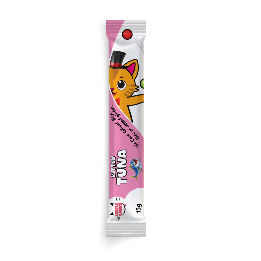 Smudges Little Licks Tuna Creamy Bisque Treats for Kitten Cat 4 x 15g