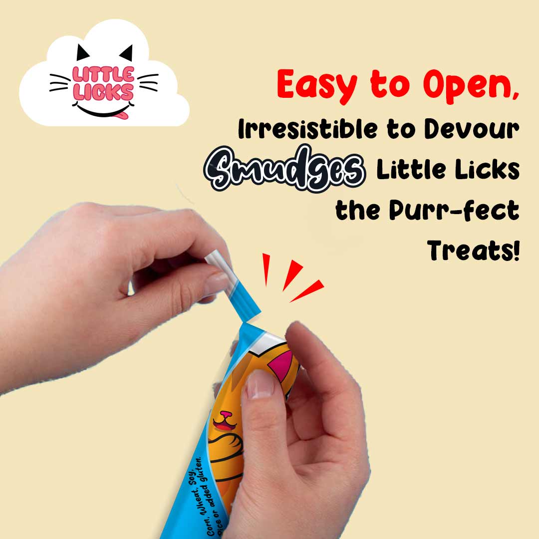 Smudges Little Licks Chicken Creamy Bisque Treats for Kitten Cat 4 x 15g