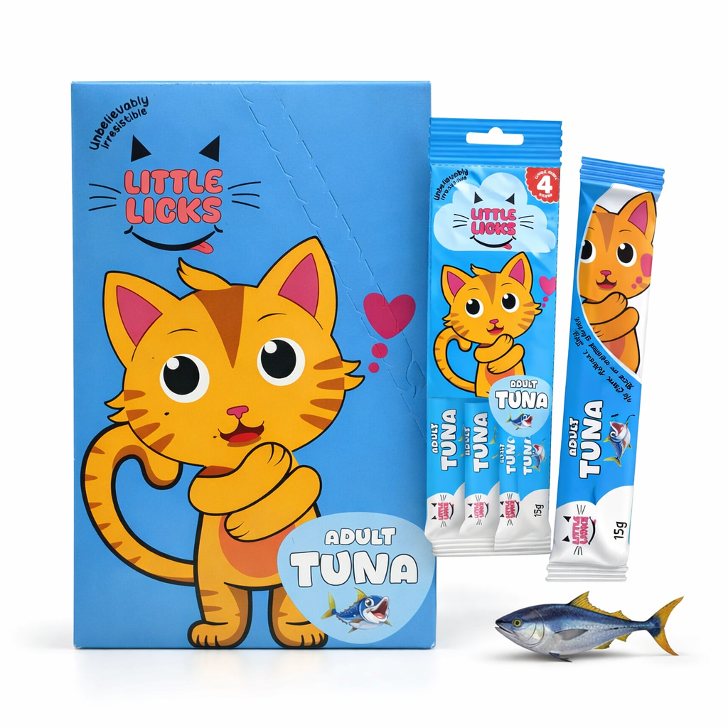 Smudges Little Licks Tuna Creamy Bisque Treats for Adult Cat 4 x 15g