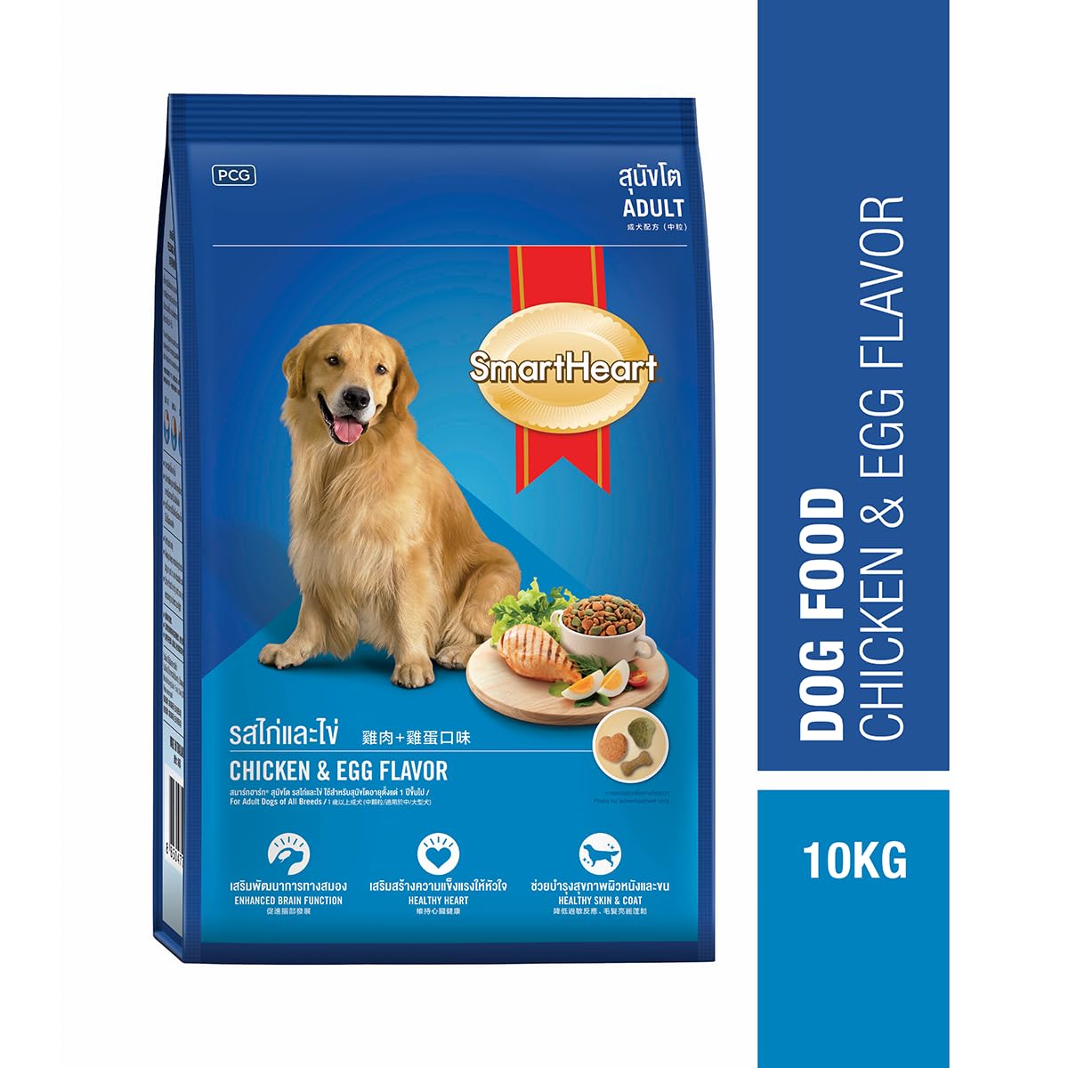 SmartHeart Adult Dog Food Chicken & Egg Flavour 10kg