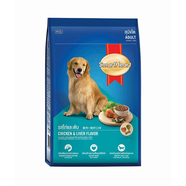 SmartHeart Adult Dog Food Chicken & Liver Flavour 1.5kg (Pack of 6)