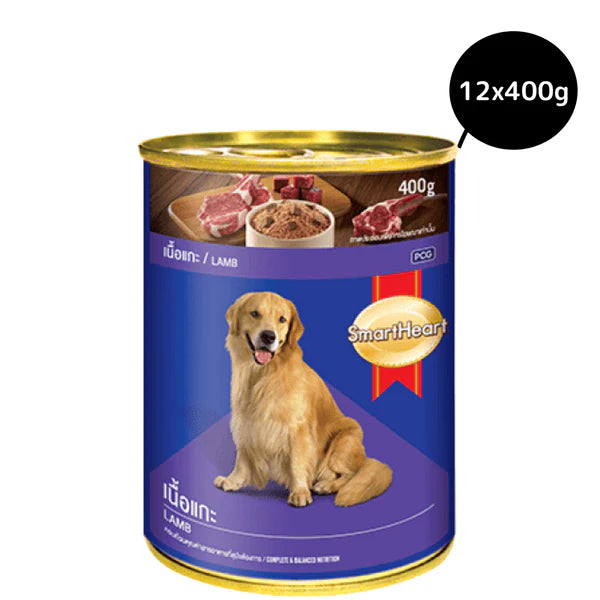 SmartHeart Canned Adult Dog Food Lamb 400g