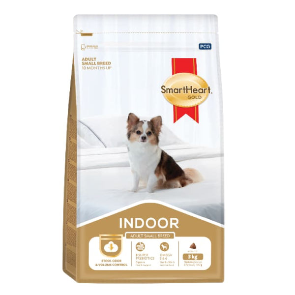 SmartHeart Gold Small Breed Adult Dog Food Indoor 3kg