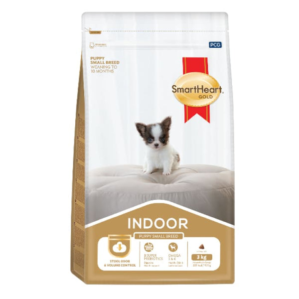 SmartHeart Gold Small Breed Puppy Dog Food Indoor 1kg (Pack of 6)