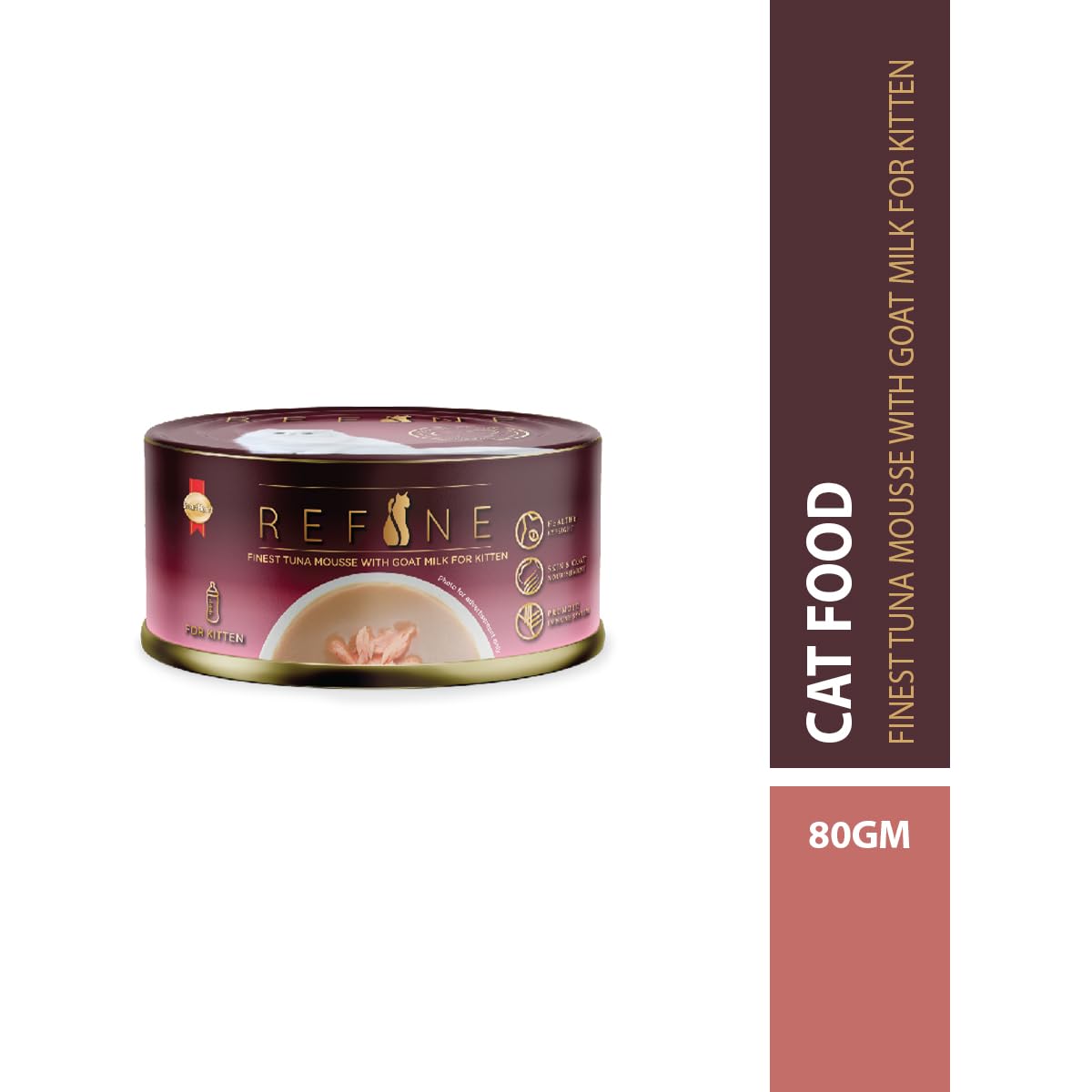 SmartHeart Real Finest Tuna Mousse with Milk Kitten Wet Food 80g