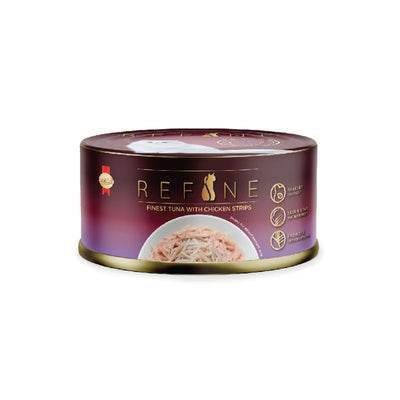 SmartHeart Real Finest Tuna with Chicken Strips Cat Wet Food 80g (Pack of 6)