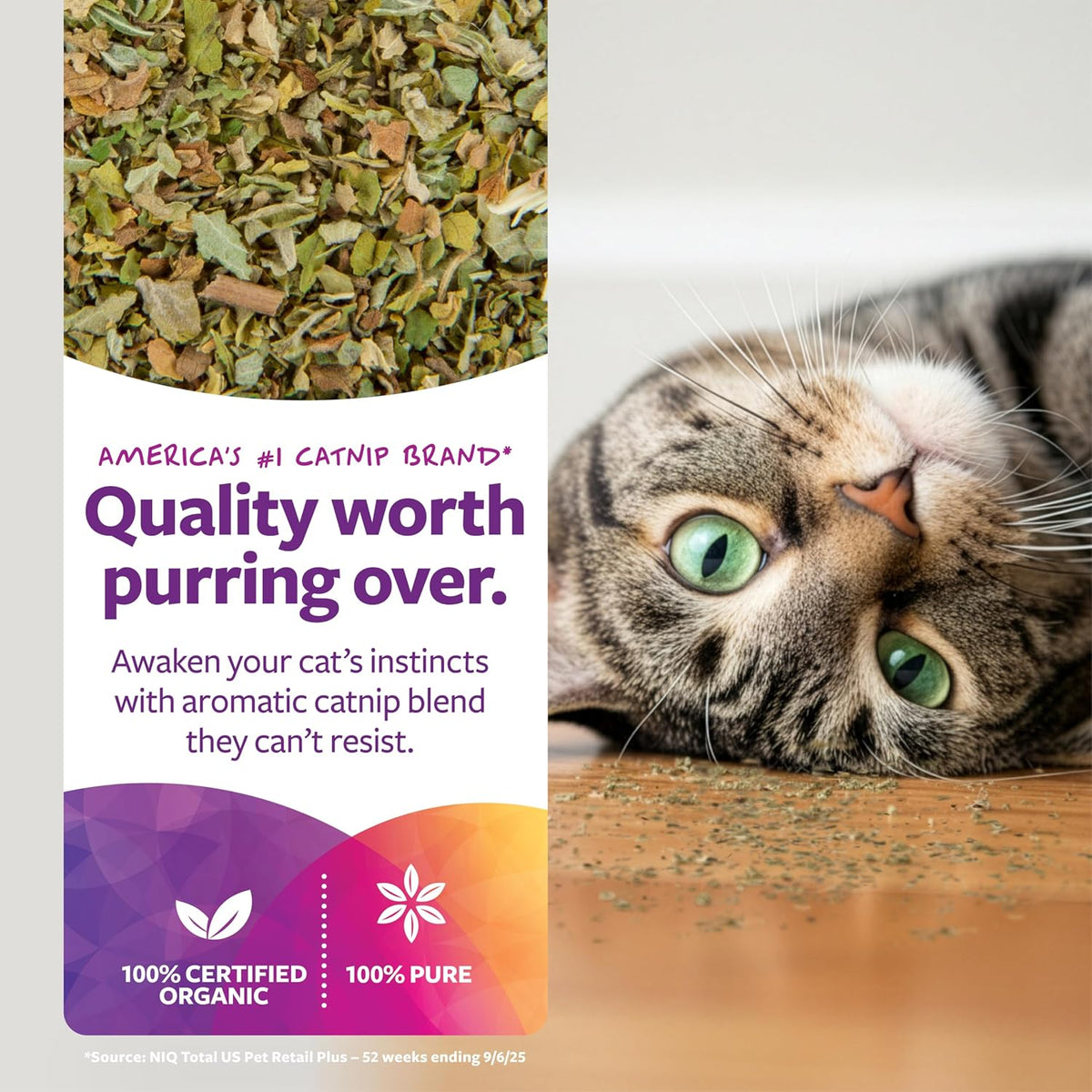 SmartyKat Certified Organic Catnip – 1oz Pouch