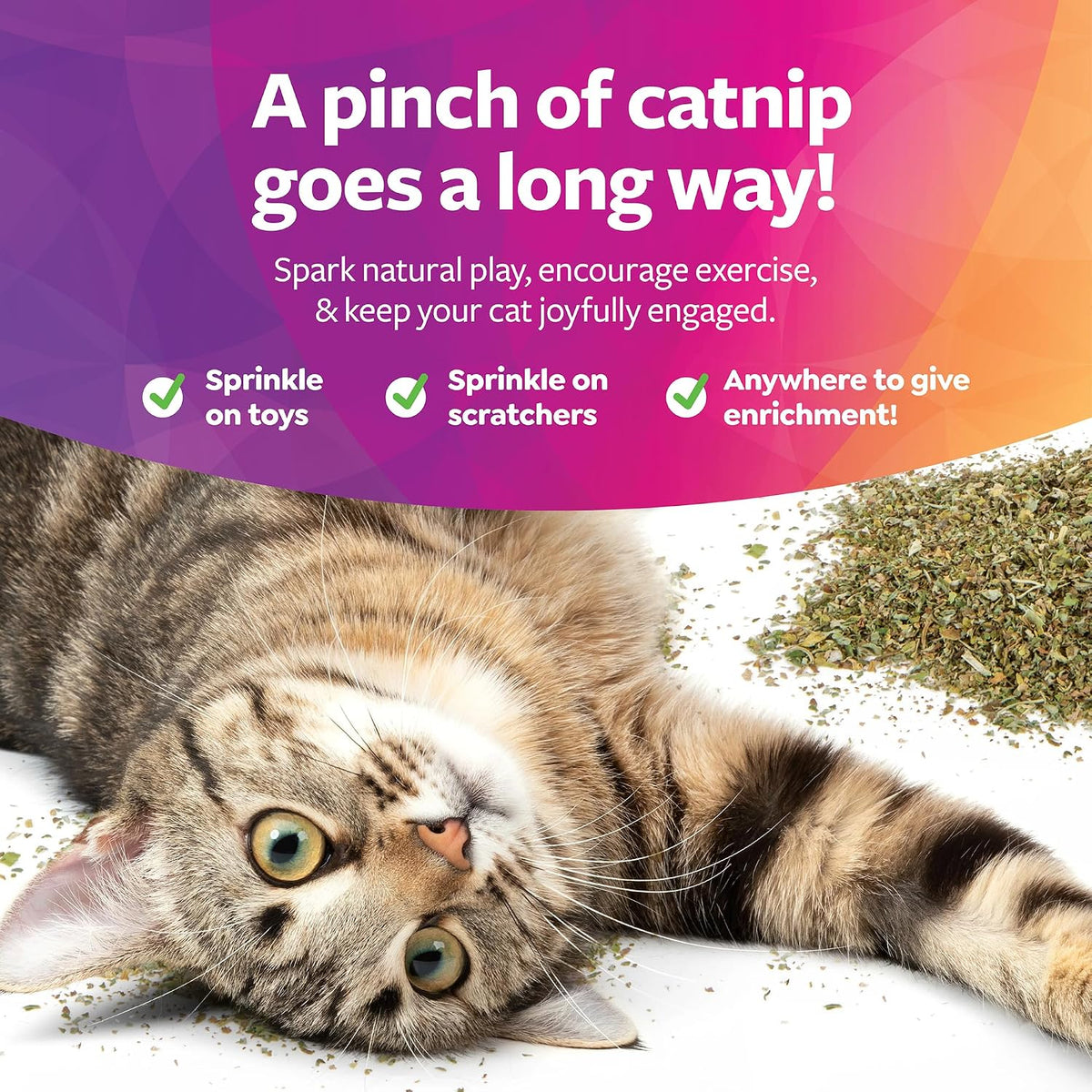 SmartyKat Certified Organic Catnip – 0.5oz Pouch in PDQ