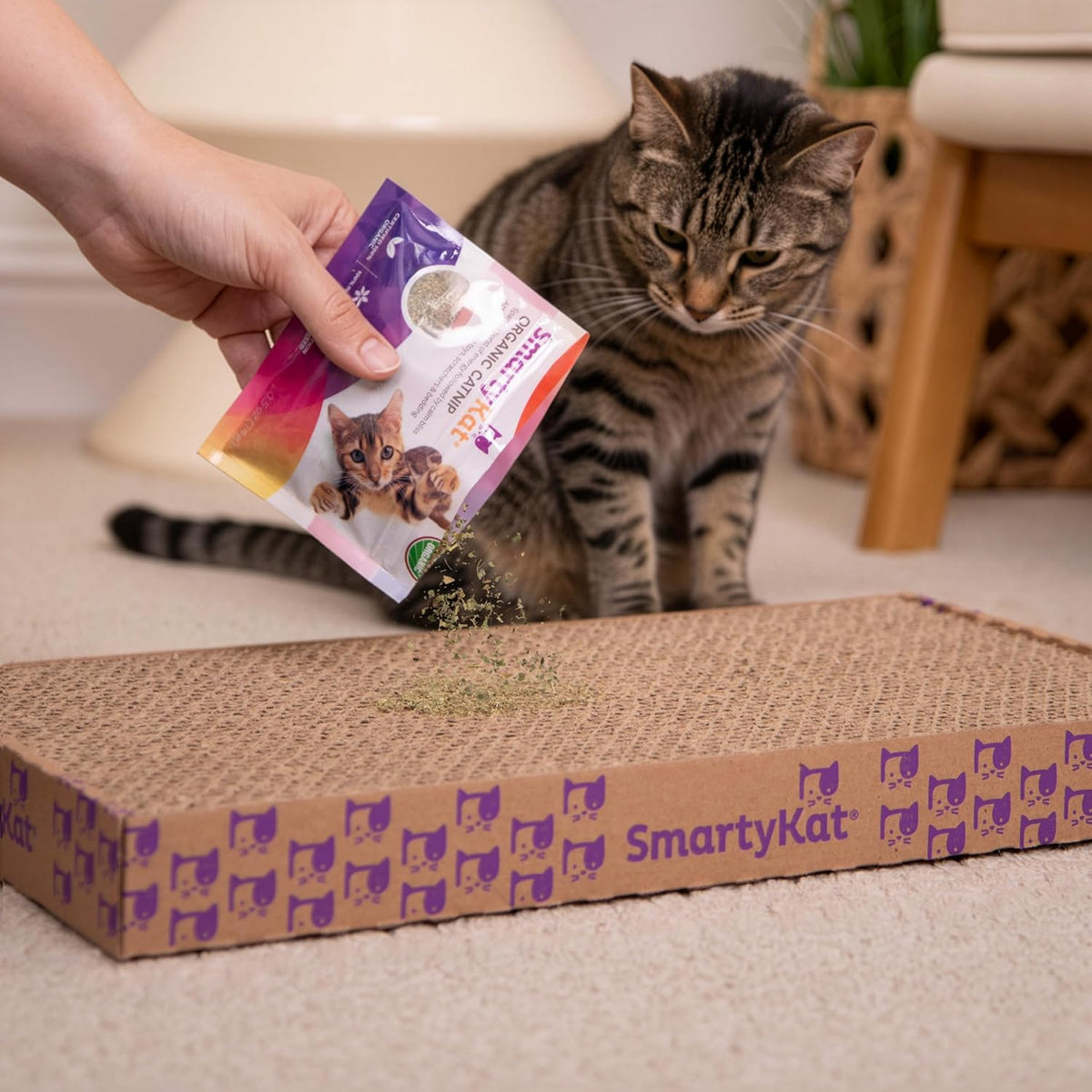 SmartyKat Certified Organic Catnip – 0.5oz Pouch in PDQ