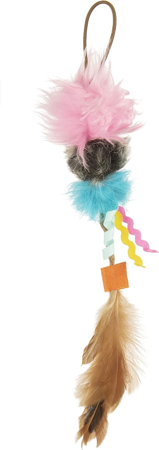SmartyKat Pom Pom Player Door Dangler Catnip & Silvervine Cat Toy
