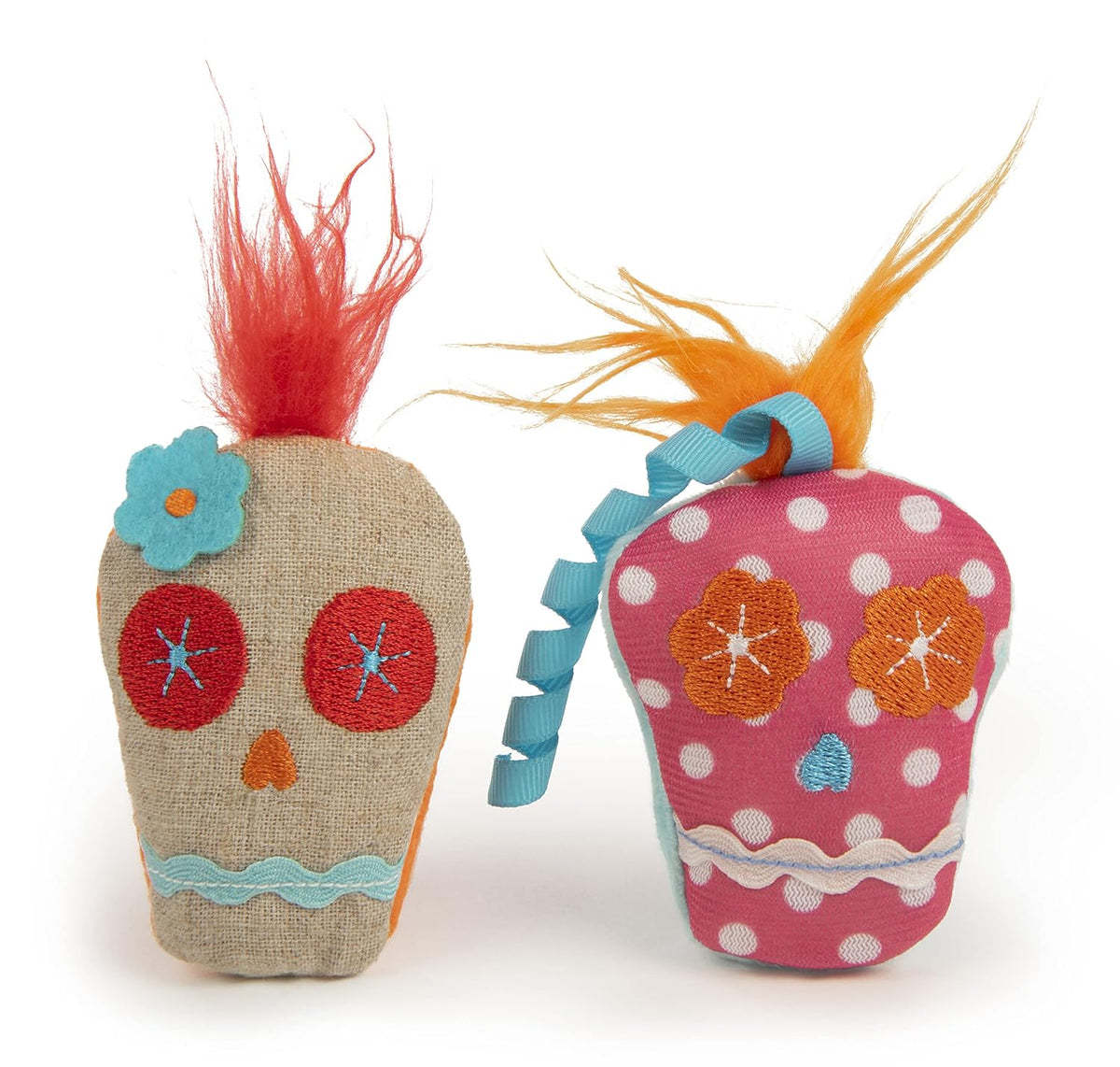 SmartyKat Skitter Skulls Catnip & Silvervine Cat Toys – Set of 2