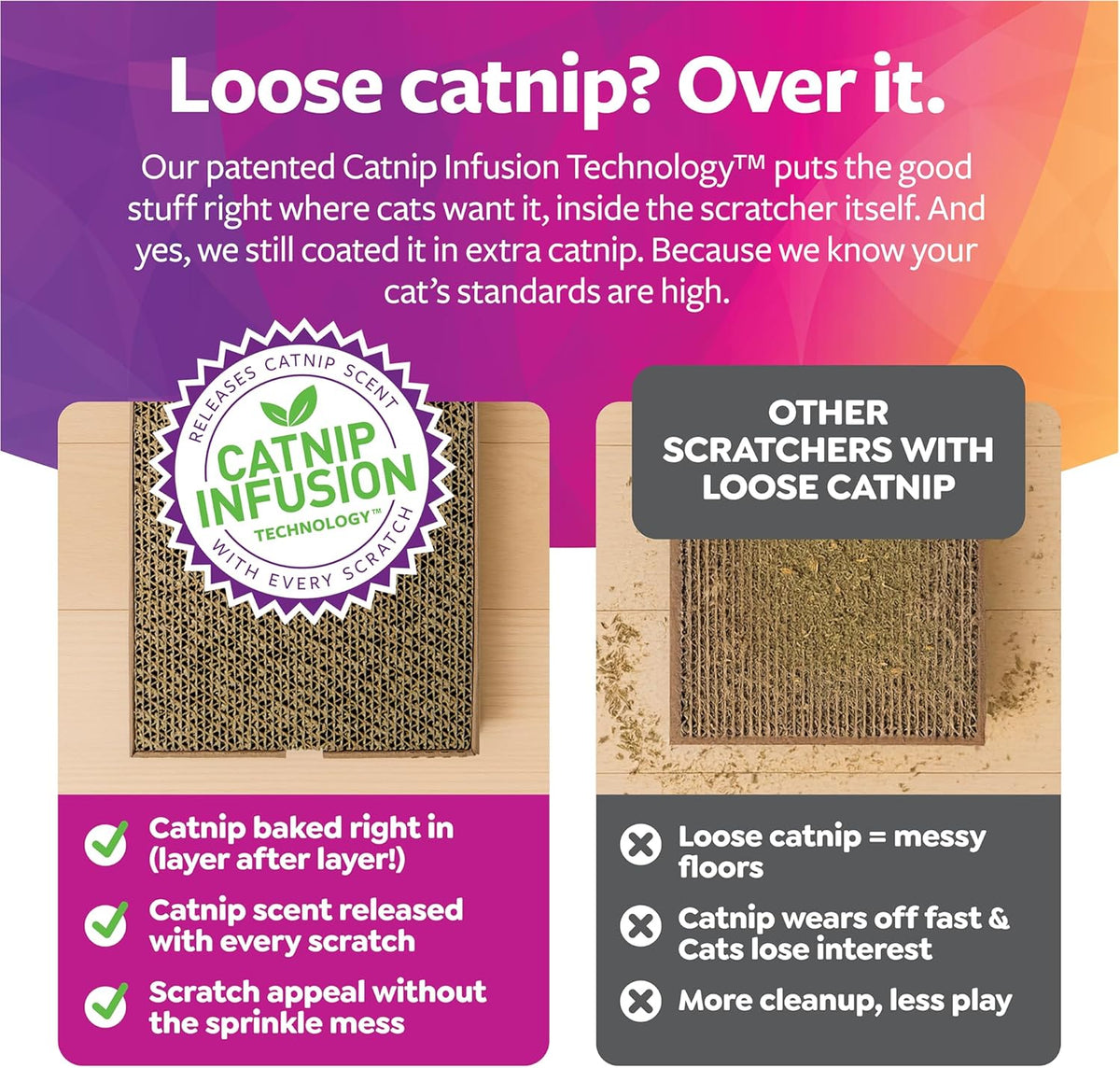 SmartyKat Carpet Relief Hanging Cat Scratcher with Catnip