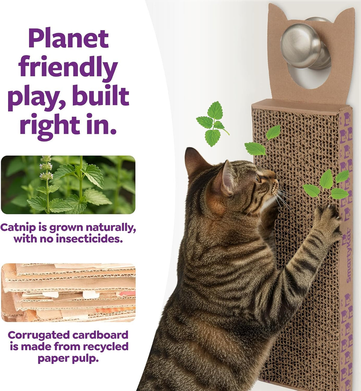 SmartyKat Carpet Relief Hanging Cat Scratcher with Catnip