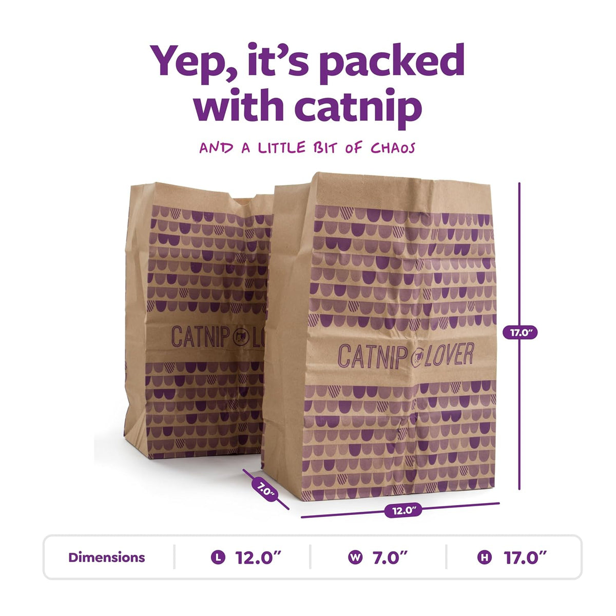 SmartyKat Cat Caves Catnip Infused Paper Bags – Set of 2