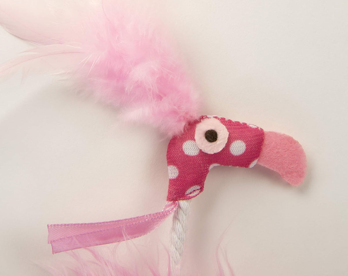 SmartyKat Flamingo Flop Feathered Catnip & Silvervine Cat Toy