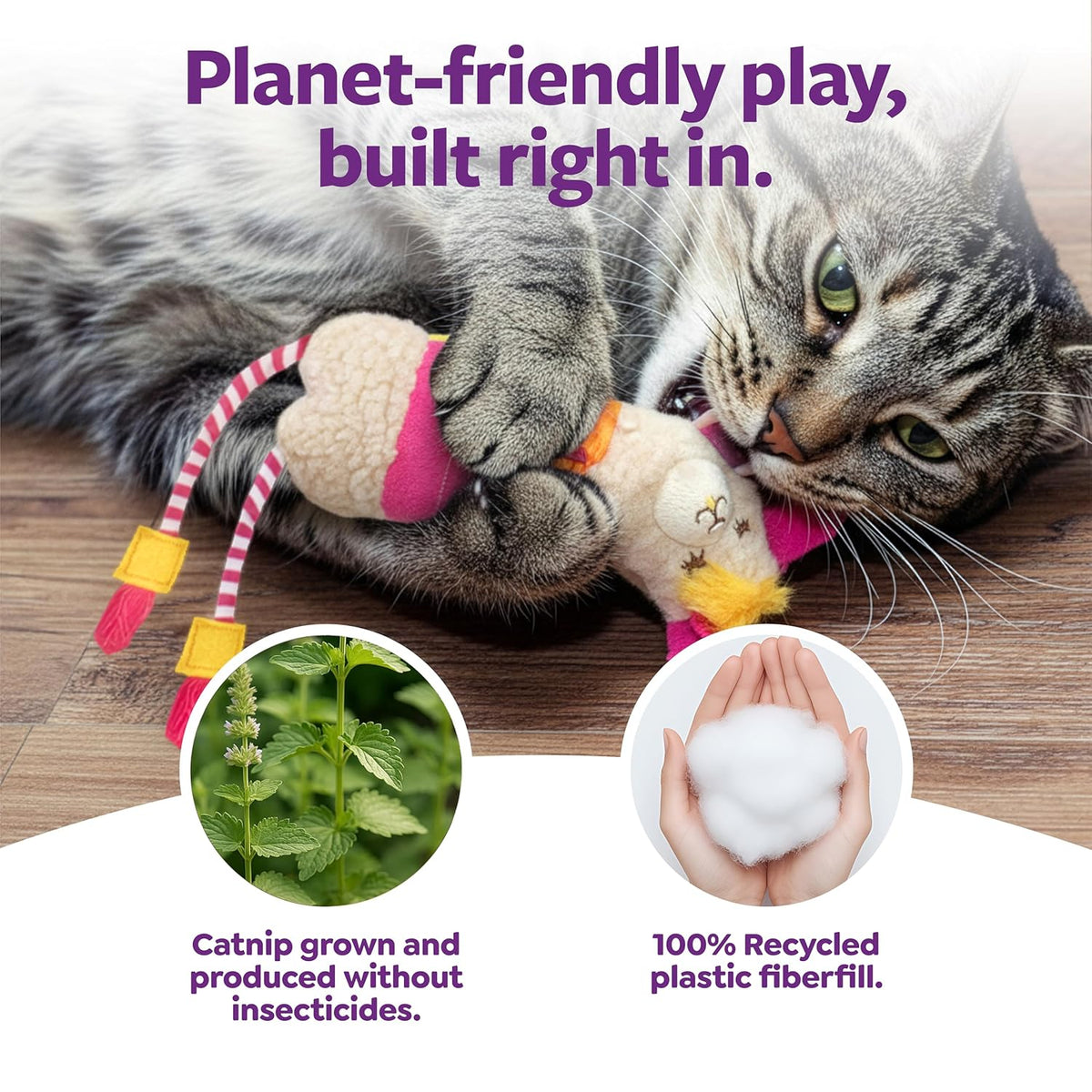 SmartyKat Leggy Llama Kicker Plush Catnip Cat Toy