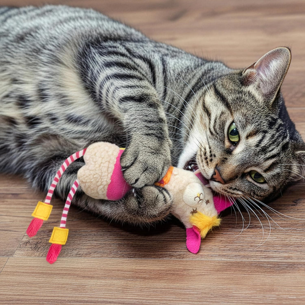 SmartyKat Leggy Llama Kicker Plush Catnip Cat Toy