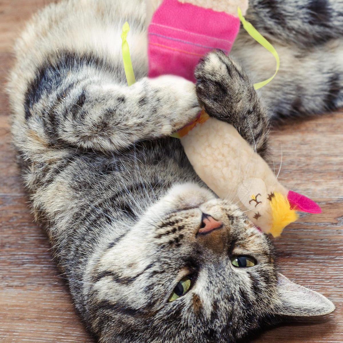 SmartyKat Leggy Llama Kicker Plush Catnip Cat Toy