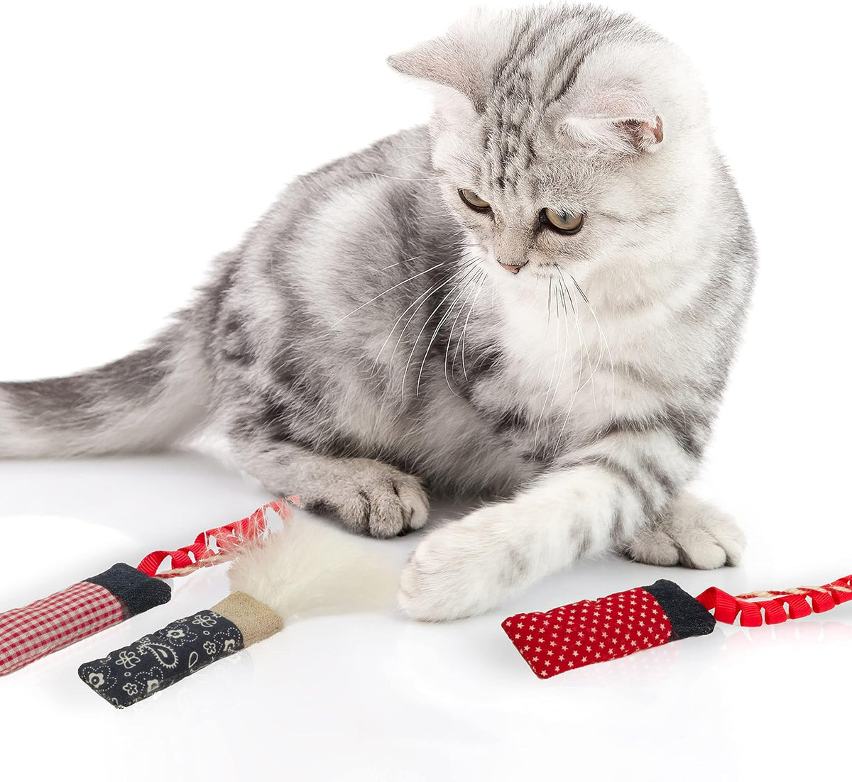 SmartyKat Silly Stix Pure Catnip Sparklers Cat Toys – Set of 3