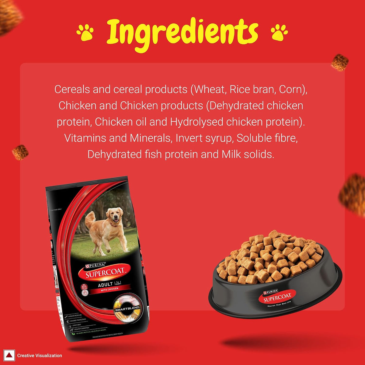 Purina SUPERCOAT Adult All Breed Dry Dog Food with Chicken