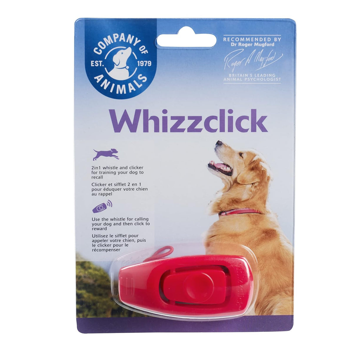 Company of Animals Clix Whizzclick – 2-in-1 Clicker & Whistle Dog Training Tool