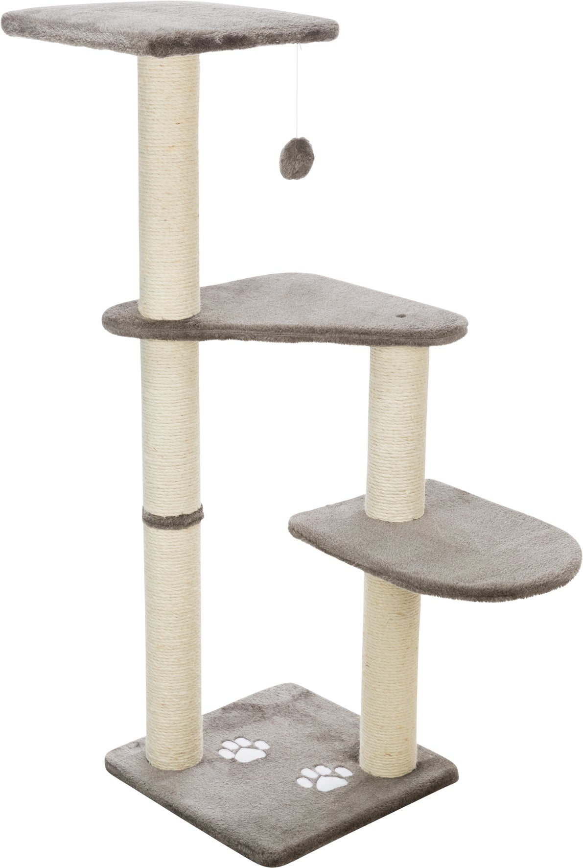 Trixie Altea Scratching Post, Platinum Grey with paw prints, 117 cm