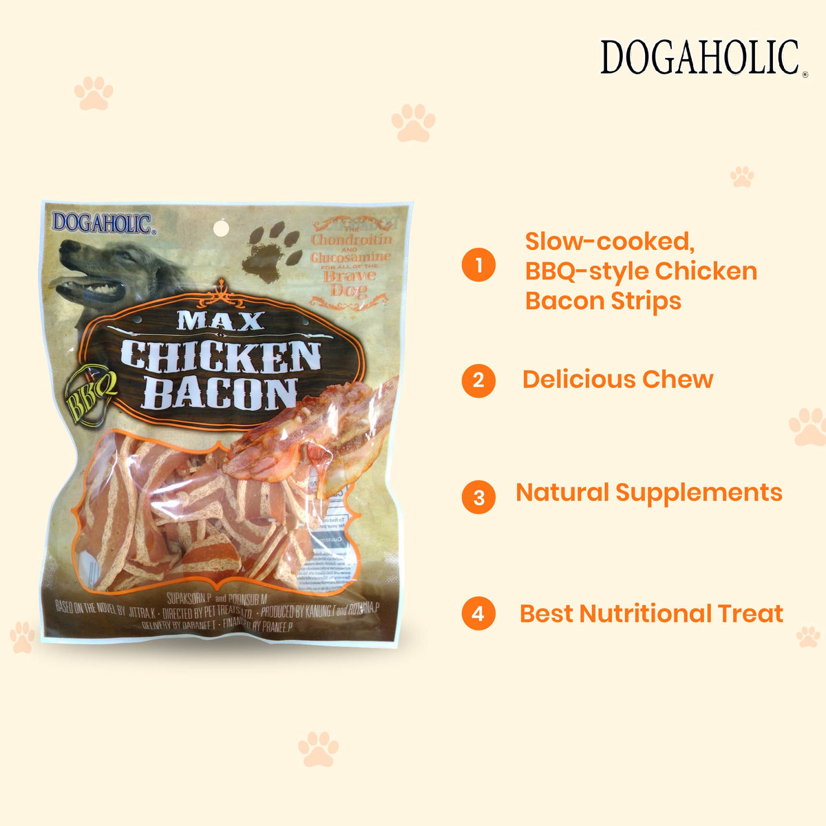 Max Chicken Bacon Strips BBQ, 130 gm - 1282_1.jpg